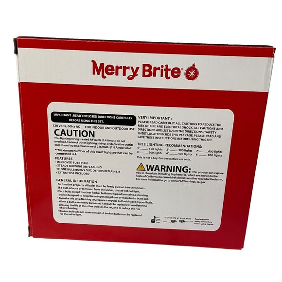 Merry Brite 200 Count Christmas Mini Lights Multi Bulb Green Wire - Picture 14 of 16